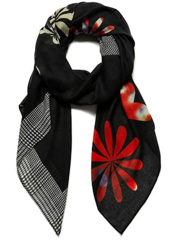 Tenerezze Foulard in seta con fantasia mista